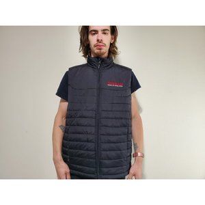 Nissan Award Of Excellence Black Puffer Vest W Zip Pockets Stormtech Mens Size L
